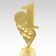 The 1st Place Cup, award figure, gold, plastic stand, 16.8 × 6.2 × 6.4 cm.