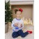 Pajamas: T -shirt, trousers, height 122 cm, multicolor color