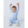 Kemovitson on buttons for children's fashion, height 86 cm, blue color