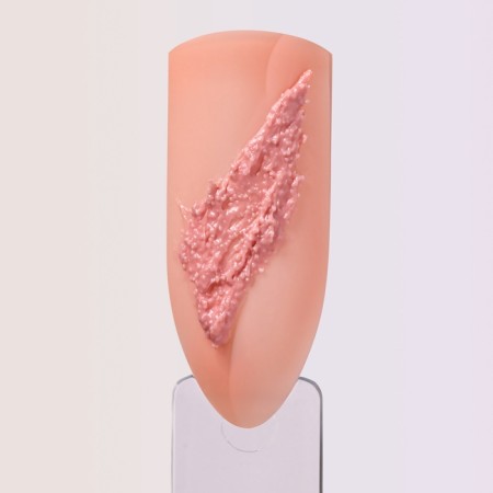 Nail gel, gypsum, textured, 8 ml, LED/UV, pink-4