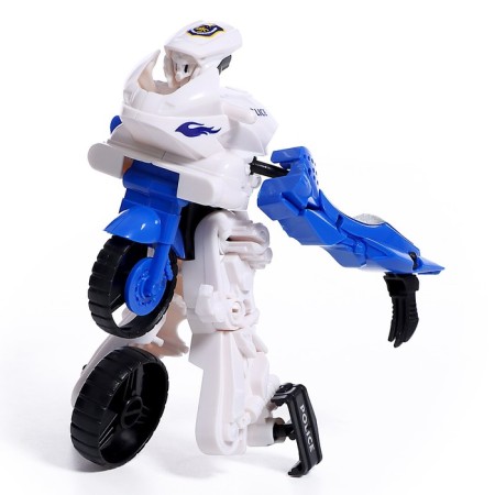 The Police Motorcycle robot is transformed-2
