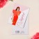 Cards-Mini "From March 8", girl, 8 × 6 cm