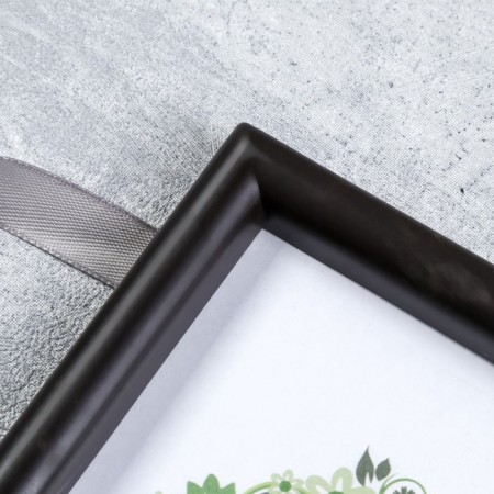 Double photo frame on braid L-4 10x15 cm, wenge-2