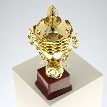 Cup 184a, award figure, gold, plastic stand, 29 × 14 × 9.5 cm.-7