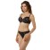 Women's bras of Lengy, size 80d, black color with silver peon