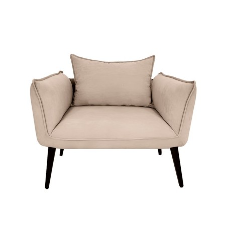 The Naples chair, without a mechanism, velor, beige color
