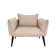 The Naples chair, without a mechanism, velor, beige color