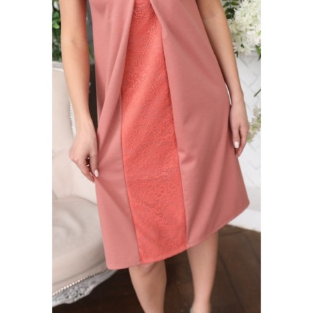 Female dress, size 46, peach color-2