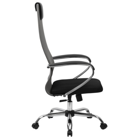 Кресло для руководителя BRABIX PREMIUM Ultimate EX-800 хром, сетка Х2, черный/серый-3