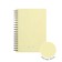 Notebook A6 (120 x 146 mm), 80 sheets in the cage on the crest Erichkrause "Pastel", plastic cover, offset unit, white 100%, mix