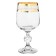 A set of glasses for red wine Sterna, Panto Gold decor, 230 ml x 6 pcs.