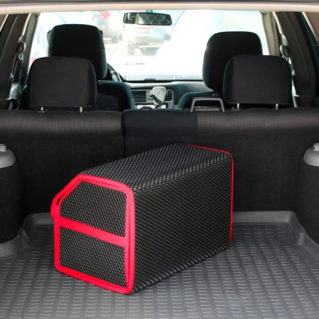 Organizer COFR in the trunk of a car, bag, EVA material, 50 cm, red kant-4