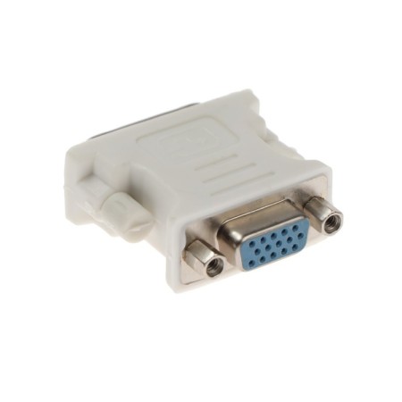 Adapter Luazon DVI (M) - VGA (F) PL -007, 24+5, white-2