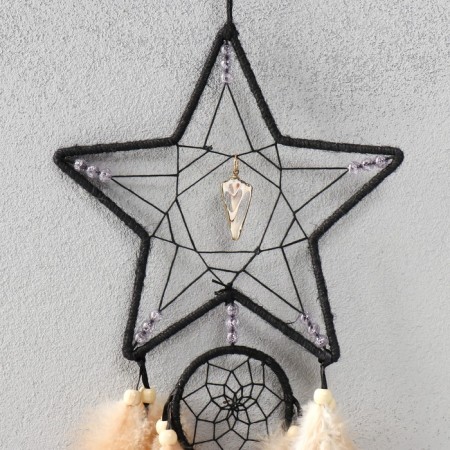 Double Dreams Double "Star. Shell" Black-beige 20x72 cm-1