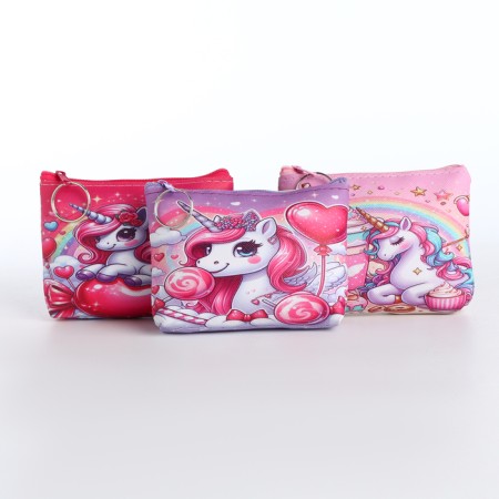 Children's wallet with a zipper, color mix-1