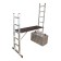 STARTIONS STARTIONS KRAUSE CORDA, aluminum, working height 2.95-3.75 m, 2x6 steps