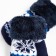 Baby mittens, dark blue color, size 13 (2-4 years)