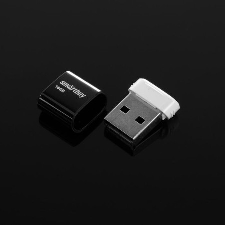 Flash drive Smartbuy Lara, 16 GB, USB2.0, th he is up to 25 MB/s, PLA to 15 Mb/s, black-4