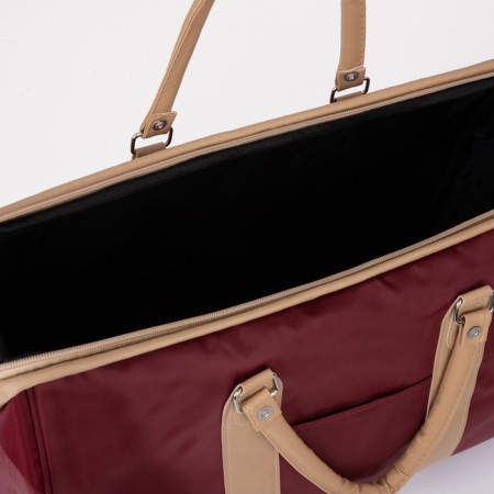 Road bag with lightning, burgundy color-2