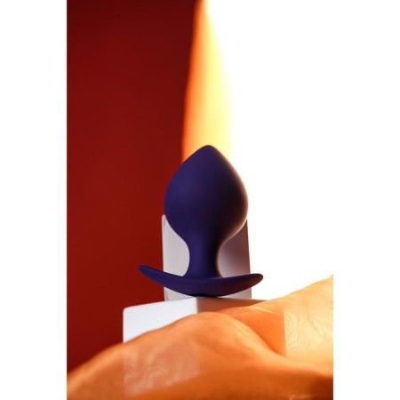 Anal plug Glob, silicone, purple color, 10 cm, d = 4.5 cm-6