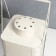 Summary Metal for 1 candle "Lantern with heart" aged white 38x18.5x18.5 cm