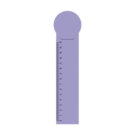 A set of 4 bookmarks of plastic Erichkrausematt Neon, scale 15cm, mix-3