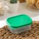 Container shade 150 ml, green color