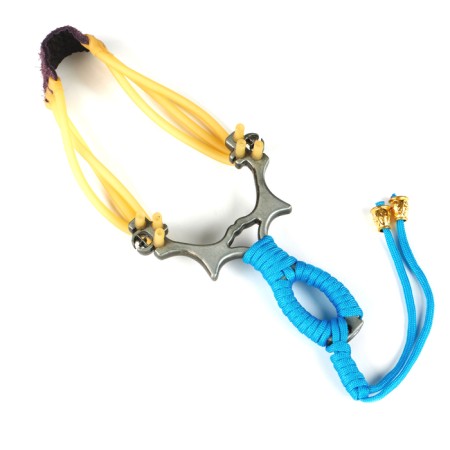 Metal slingshot in the braid, color mix-3