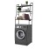 Stella on the washing machine Supra CS-B6802, 156x68x26 cm, black color is black