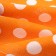 Towel 35x60cm peas, orange, waffle, 120 g/m, HL100%