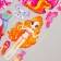 Sticker Plastic volumetric "girls and dresses" mix 20.4x9.7 cm