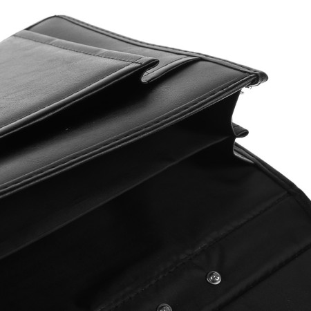 Business portfolio 380 x 290 x 90 mm, artificial leather, with the shoulder belt "Shushara" black 6s21-8