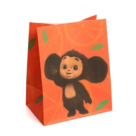 A set of craft packages with stickers, Cheburashka, 18x22x12 cm-6