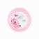 Satin tape with embossing "with love", pink, 2 cm x 22.5 m