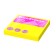 Block with a sticky edge paper 75x75 mm, Erichkrause "Neon", 100 sheets, yellow