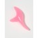 Massager d/face resin Guasha boomerang 12*6*3.5cm pink bag QF