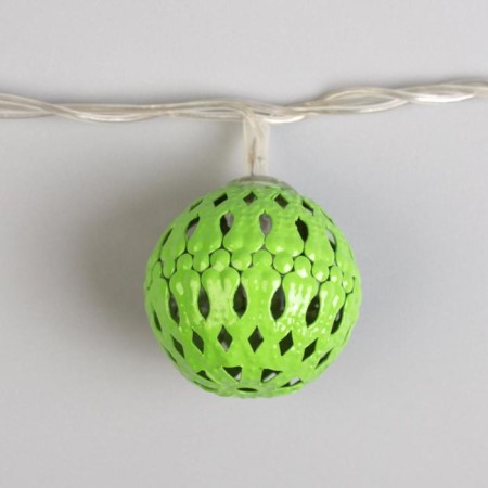Garland “thread” 4 m with nozzles “ball with a pattern”, ip20, transparent thread, 20 LED, glow of multi, 8 modes, 220 V-3