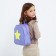 Baby backpack for girls made of artificial leather "Star", plush strip, 27x23 x 10 cm