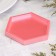Summary "Hexagonnik. Marble" from gypsum, 9.7x1.3x1cm, pink