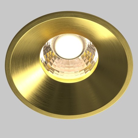 The built-in lamp Technical DL058-12W3K-BS, LED, 12 W, 80x80x60 mm, 930 lm, 3000k, brass-1