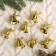 Christmas tree decoration "Bells with a bow" (set 12 pcs) 2 cm, gold
