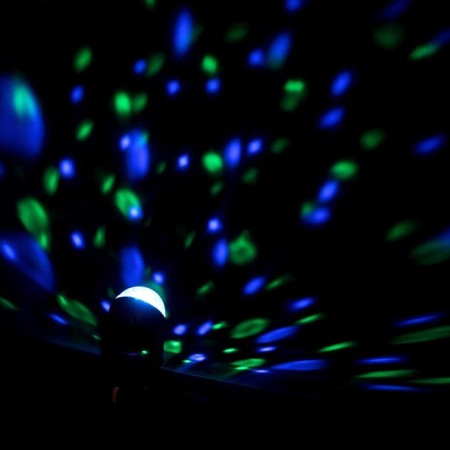 Light device "Crystal ball" 9.5 cm, glow RGB, 12 V-4