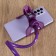 Holder-duct, flexible, adjustable, for a smartphone 3-7 ", 60 cm, width. Cold 12 cm, purple.