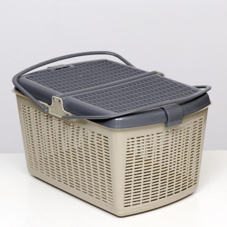 Basket 47x36x27.5 cm, gray-2
