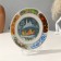 Decorative plate "Palekh miniature. Troika horses", wall, d = 20 cm, handmade