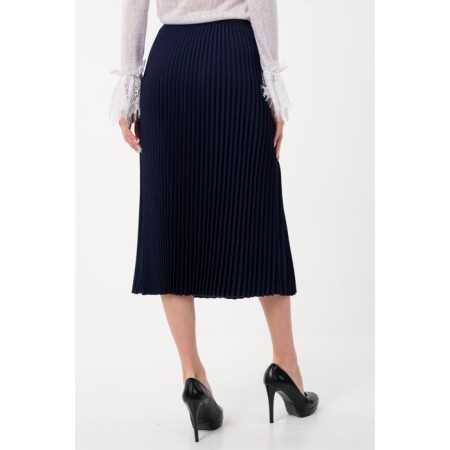 Women's skirt, size 48, blue color-5