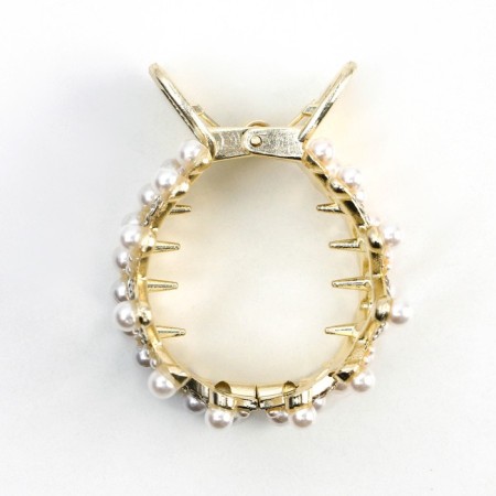 Hair clamp with rhinestones "Queen", 3.5 x 4.5 x 3 cm-5