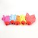 Nozzle for a mop of the share "solid skirt", microfiber, color mix