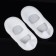 Socks for pedicure, silicone, with a strap, 16 × 9 cm, size m, color white