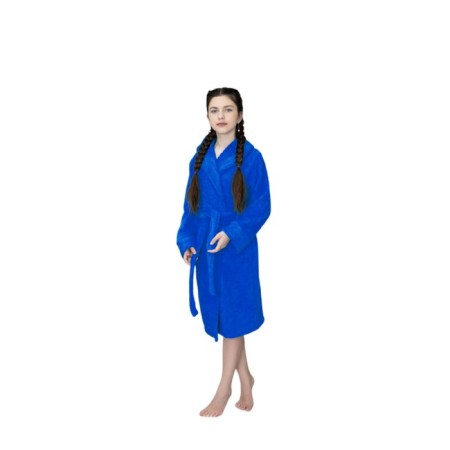 Children's robe with a hood, size 30, color cornflower-2